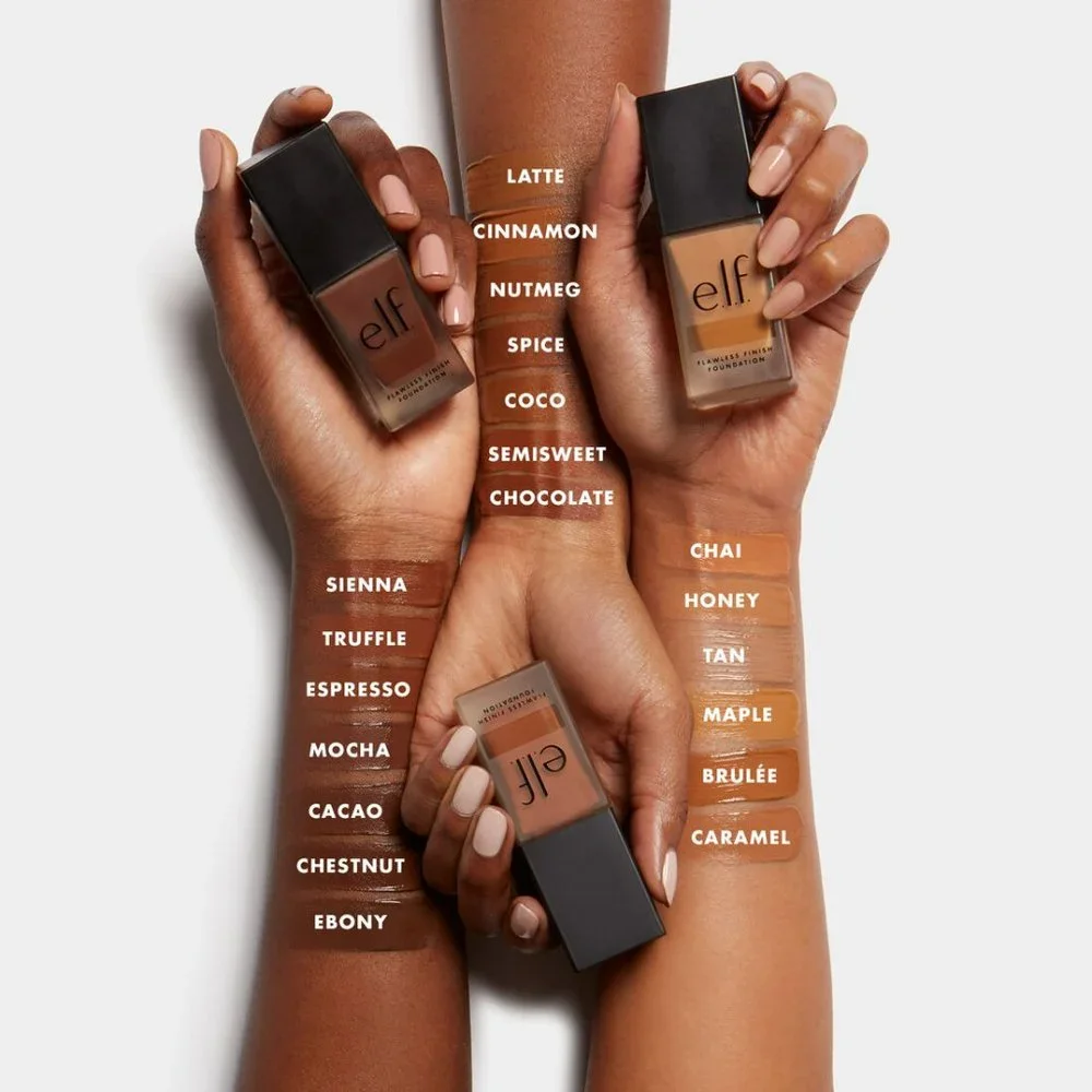 💋 4 for $12 ELF Chocolate Flawless Satin Foundation e.l.f. 560 #81387, New